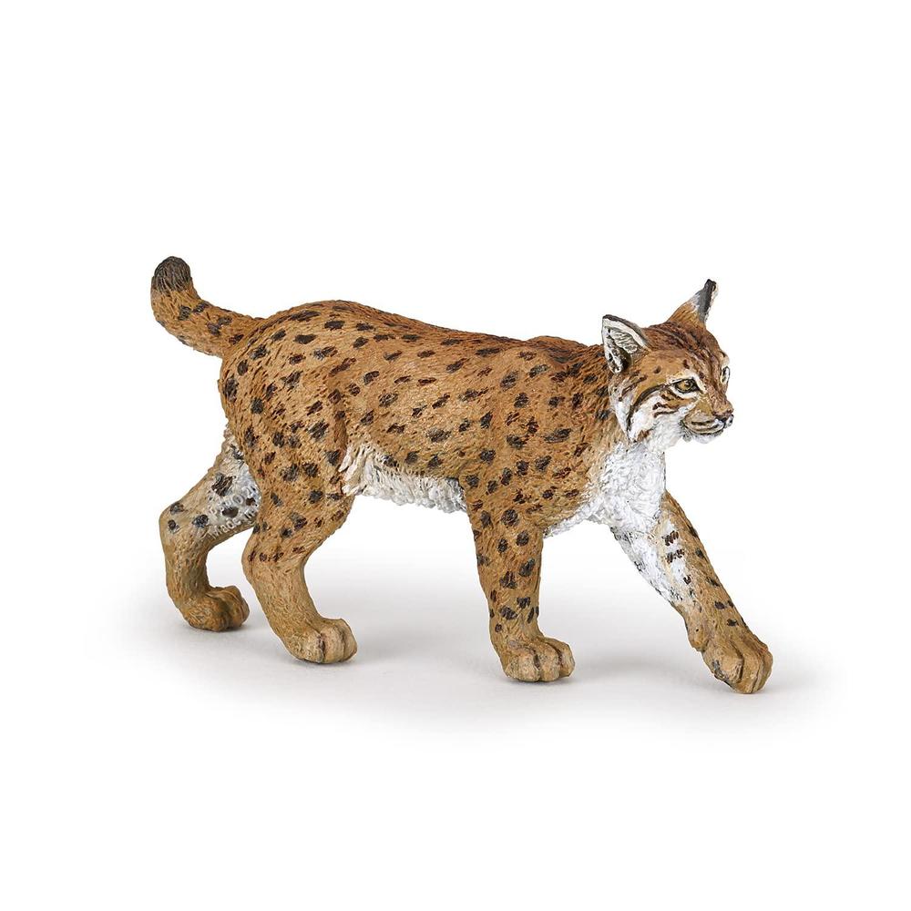 papo -hand-painted - figurine -wild animal kingdom - lynx -50241 -collectible - for children - suitable for boys and girls- f