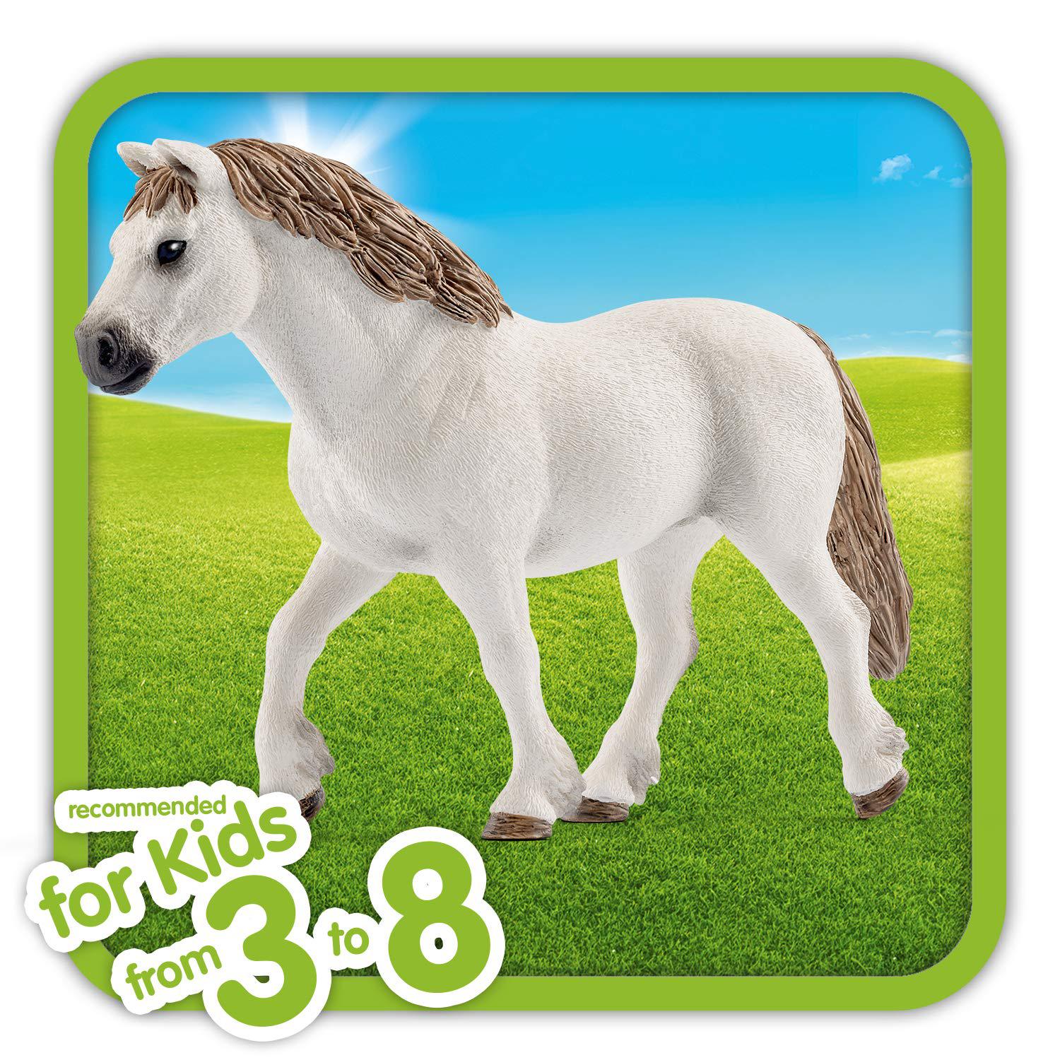 schleich farm world, collectible horse toys for girls and boys, welsh pony mare horse figurine, ages 3+
