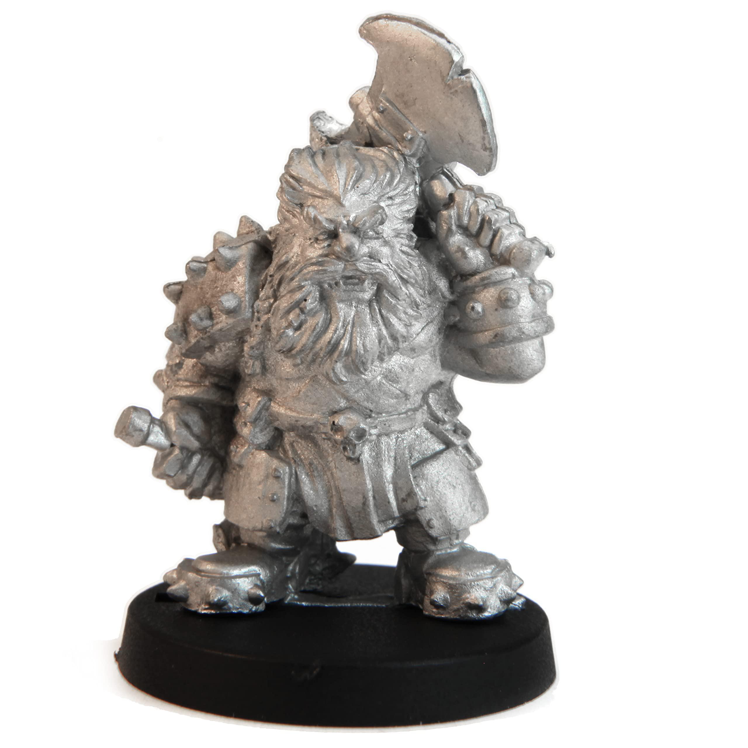 Stonehaven Miniatures stonehaven dwarf berserker miniature figure (for 28mm scale table top war games) - made in usa