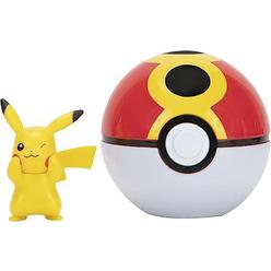 pokemon clip n go pikachu and quick ball battle ready (pkw0159)