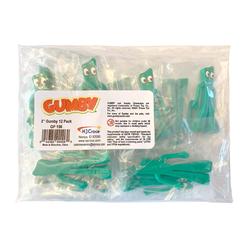 nj croce gumby mini 3-inch bendable figures - pack of 12