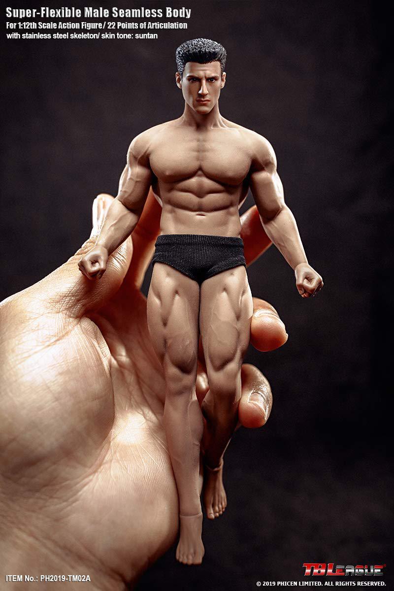 Scarab tbleague 1/12 male body 6 inch action figure full set-silicone body+ head+underwear super flexible male dolls for arts/drawing