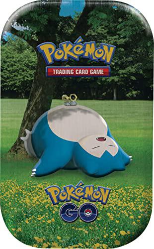 pokemon tcg go snorlax mini -tin (2 booster packs & 1 art card)