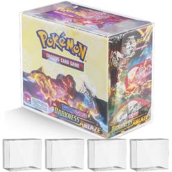 dinavio crafthouse pet plastic pokemon booster box case - pokemon booster box display case protector - pokemon storage box - 