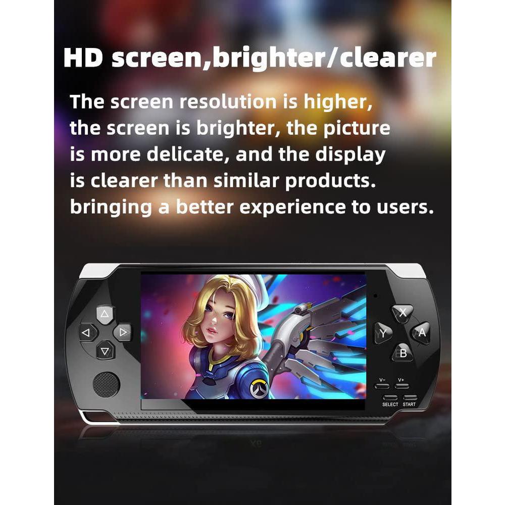 HLF new hd screen retro video game console built-in 2000 games handheld game console multiple emulators portable game device vide