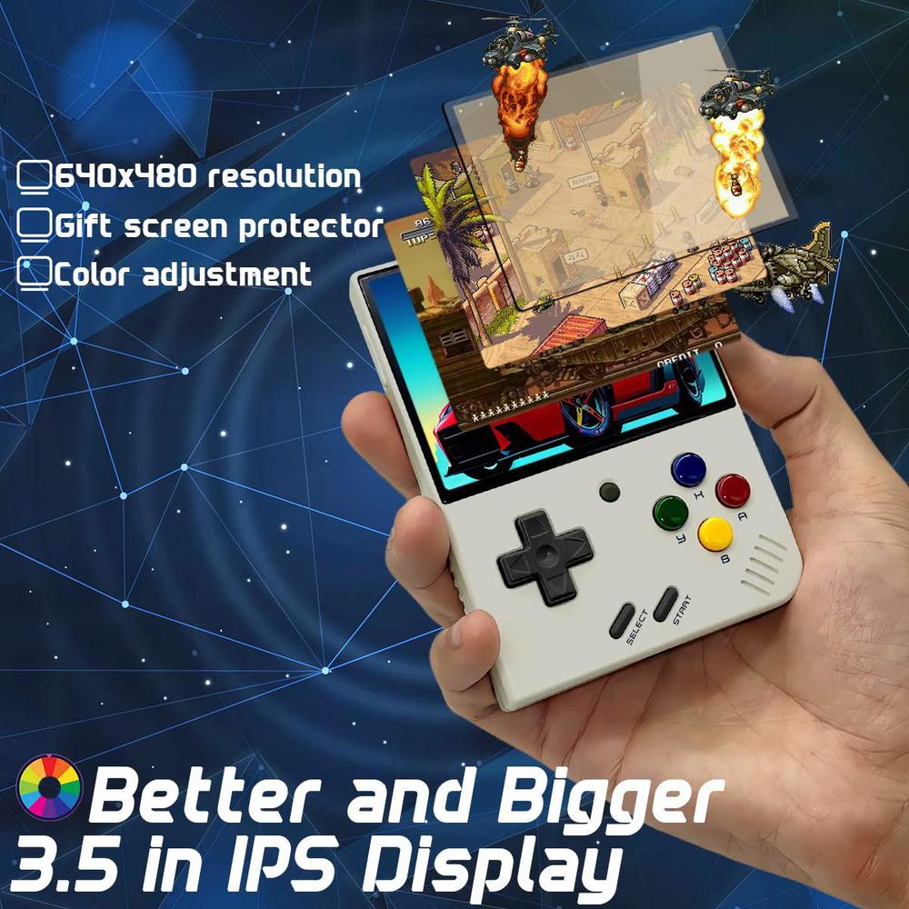 credevzone miyoo mini handheld game console inch portable retro video games consoles rechargeable battery hand held classic s
