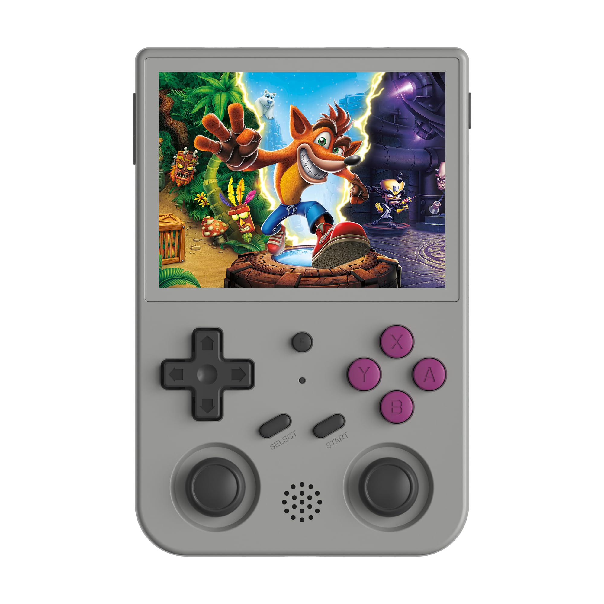 xp-lode rg353vs retro video handheld game console linux system, 3.5 inches ips screen 64g tf card preload 4450 classic games rk3566 6