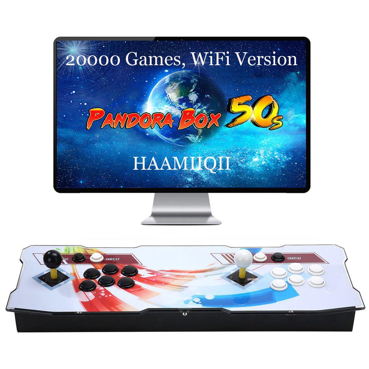 haamiiqii pandora box 50s arcade game console machine - 20000 games installed, wifi version, 1280x720p, 2d/3d games, search/s