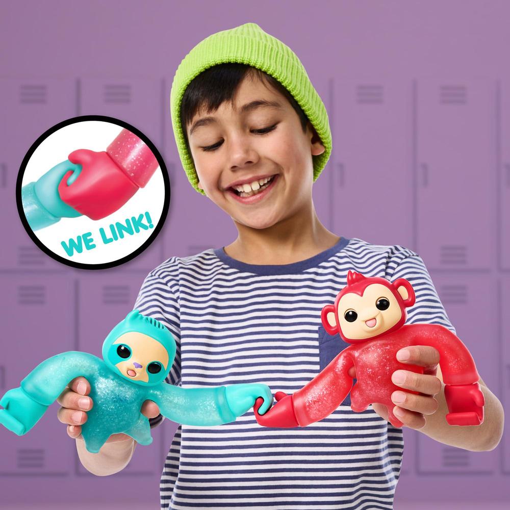 little live pets hug n' hang zoogooz - sensoo sloth. an interactive electronic squishy stretchy toy pet with 70+ sounds & rea