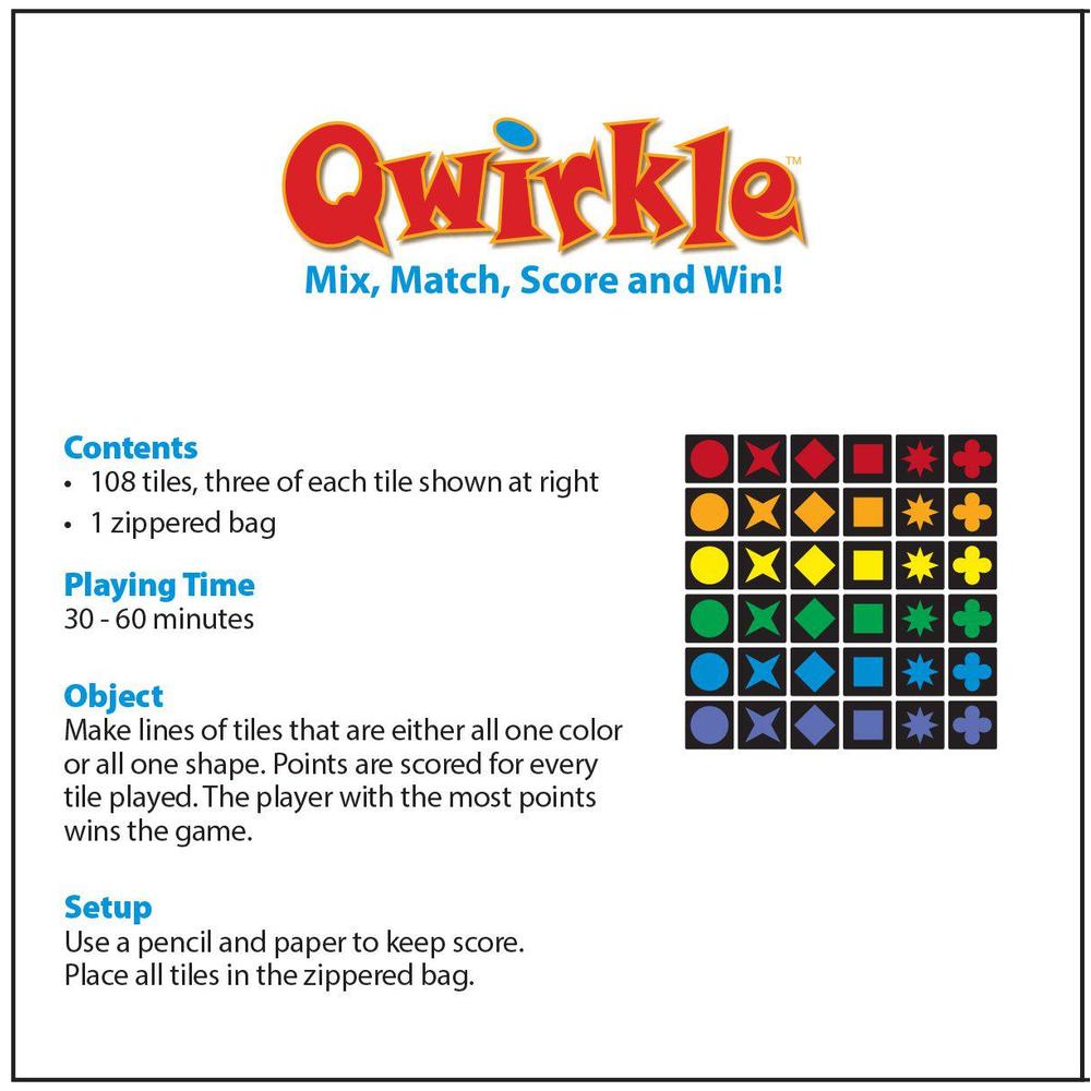 mindware travel qwirkle board game