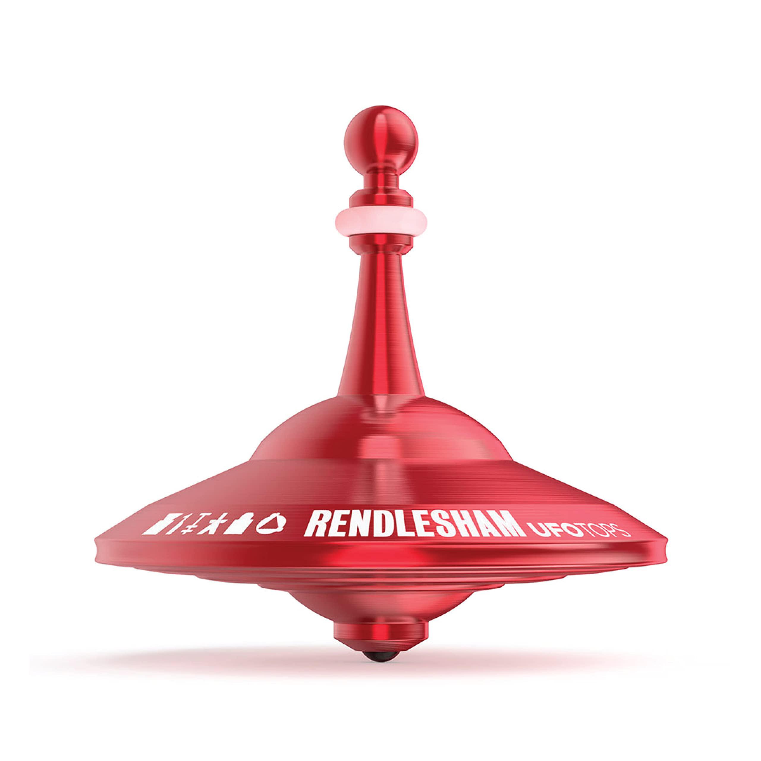 Plexity Labs ufo tops - rendlesham | metal spinning top | inspired by the documented 1980 ufo sighting in rendlesham, england (color: sire