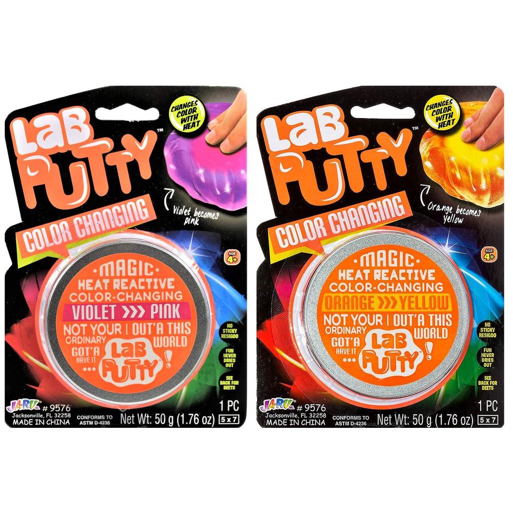 Lab Pitty JA-RU lab putty-color changing putty (2 putty assorted) by ja-ru. heat ...