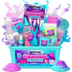 original stationery mermaid slime, 35 pieces to make diy glow in the dark slime with lots of glitter slime add ins, great gif