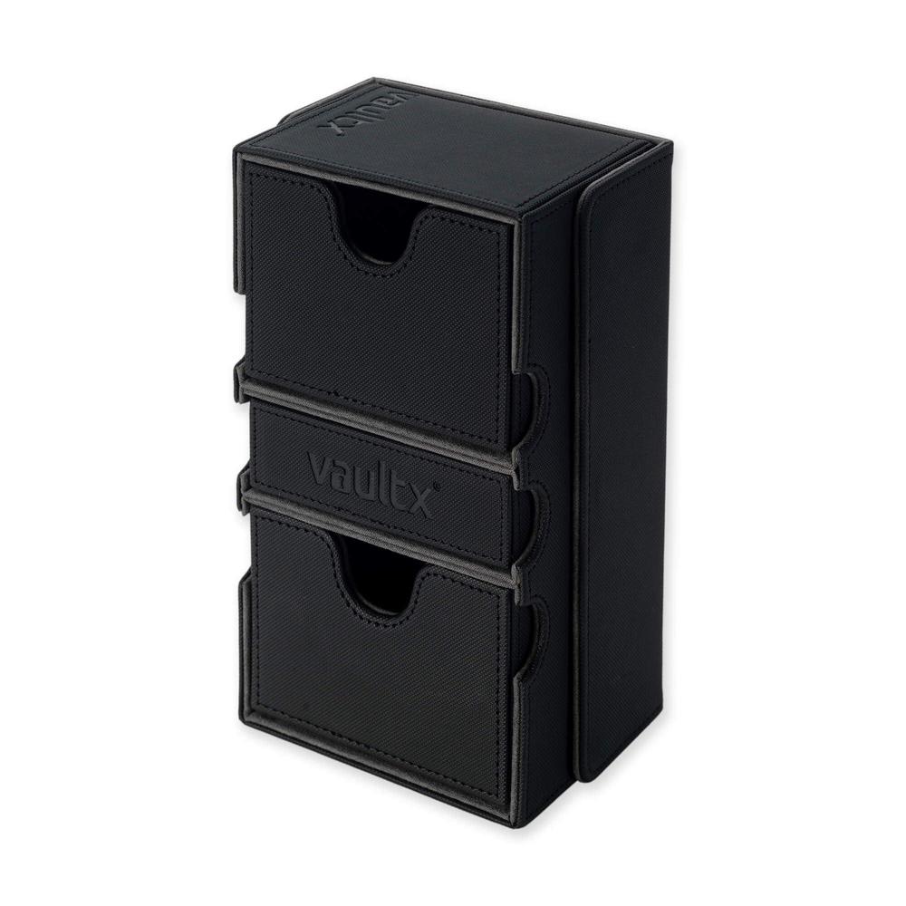 Vault X Small Deck Box Holds 70 Cards & Includes 100 Black Card Sleeves - Perfect For Vault X Small Deck Box Holds 70 Cards & Includes 100 Black Card Sleeves - Perfect For