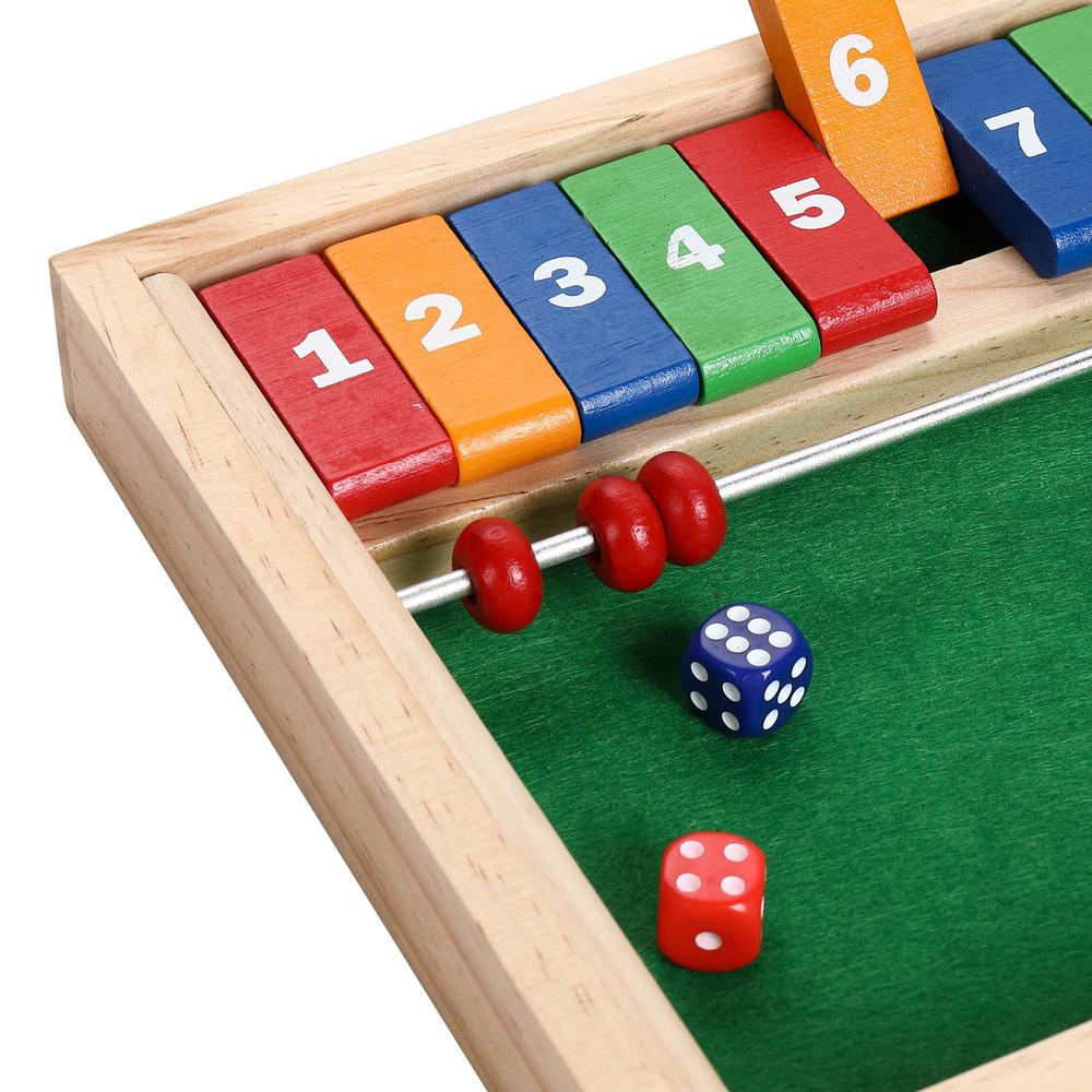 Numbers Math Box Game sterling games 12 numbers shut the box game with abacus counting beads ...
