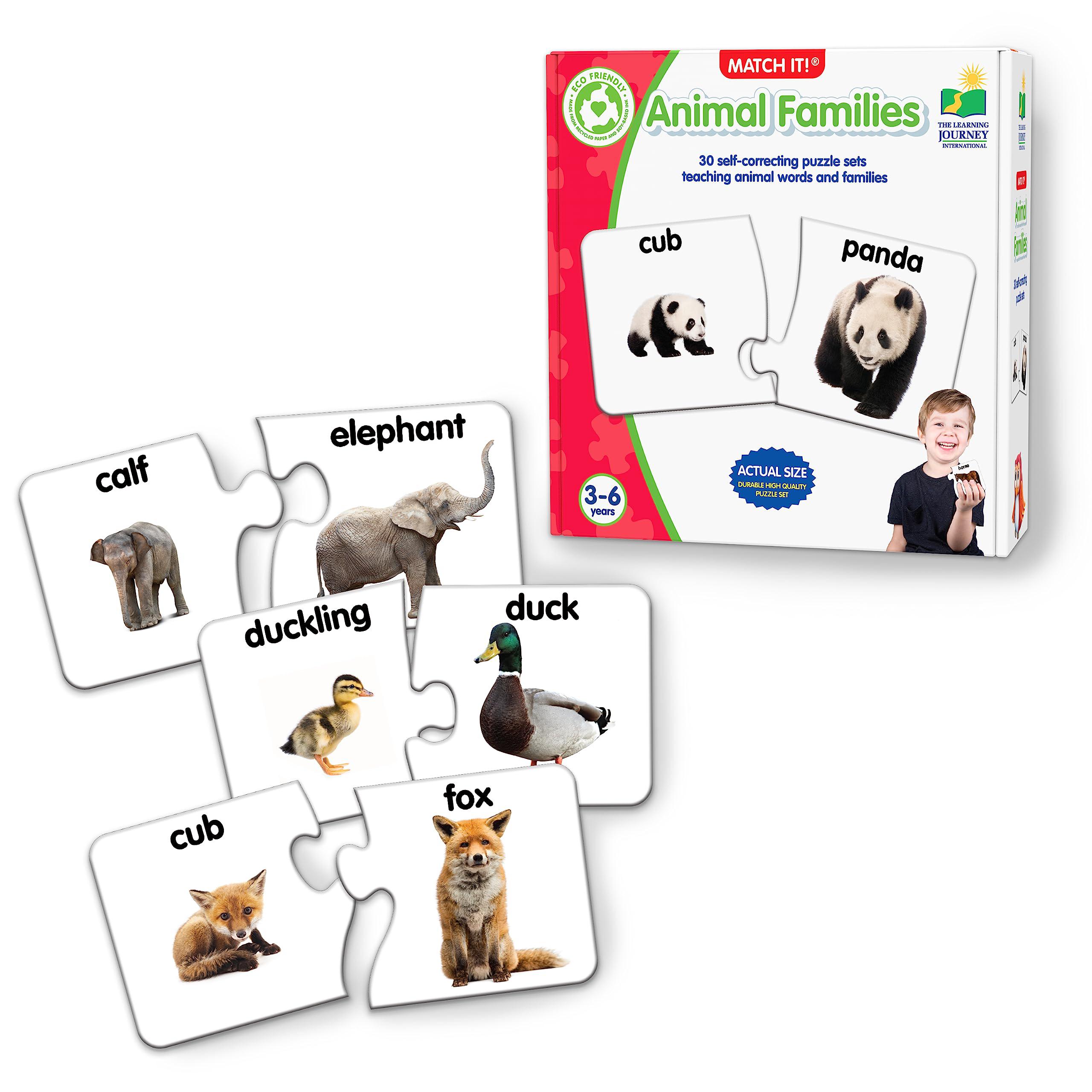 Learning Journey Int'l the learning journey: match it! - animal families - learning animals, animal matching game, animal puzzle for kids, puzzle fo