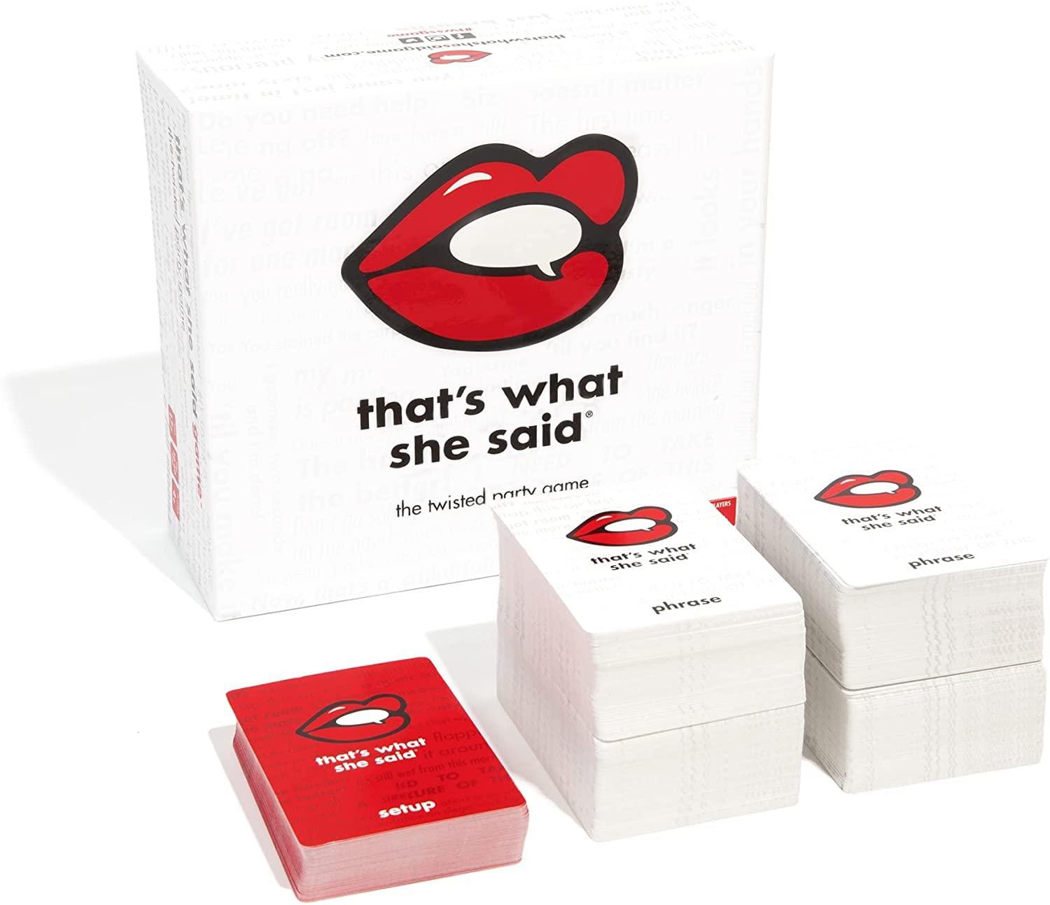 that\'s what she said that's what she said game - the hilariously twisted party game adults only