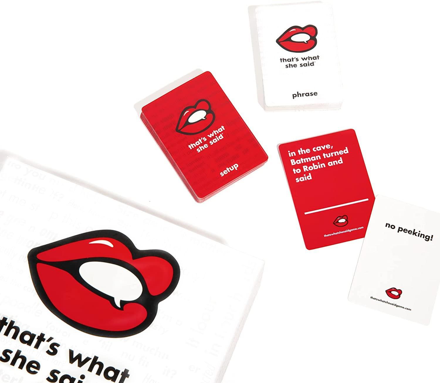 that\'s what she said that's what she said game - the hilariously twisted party game adults only