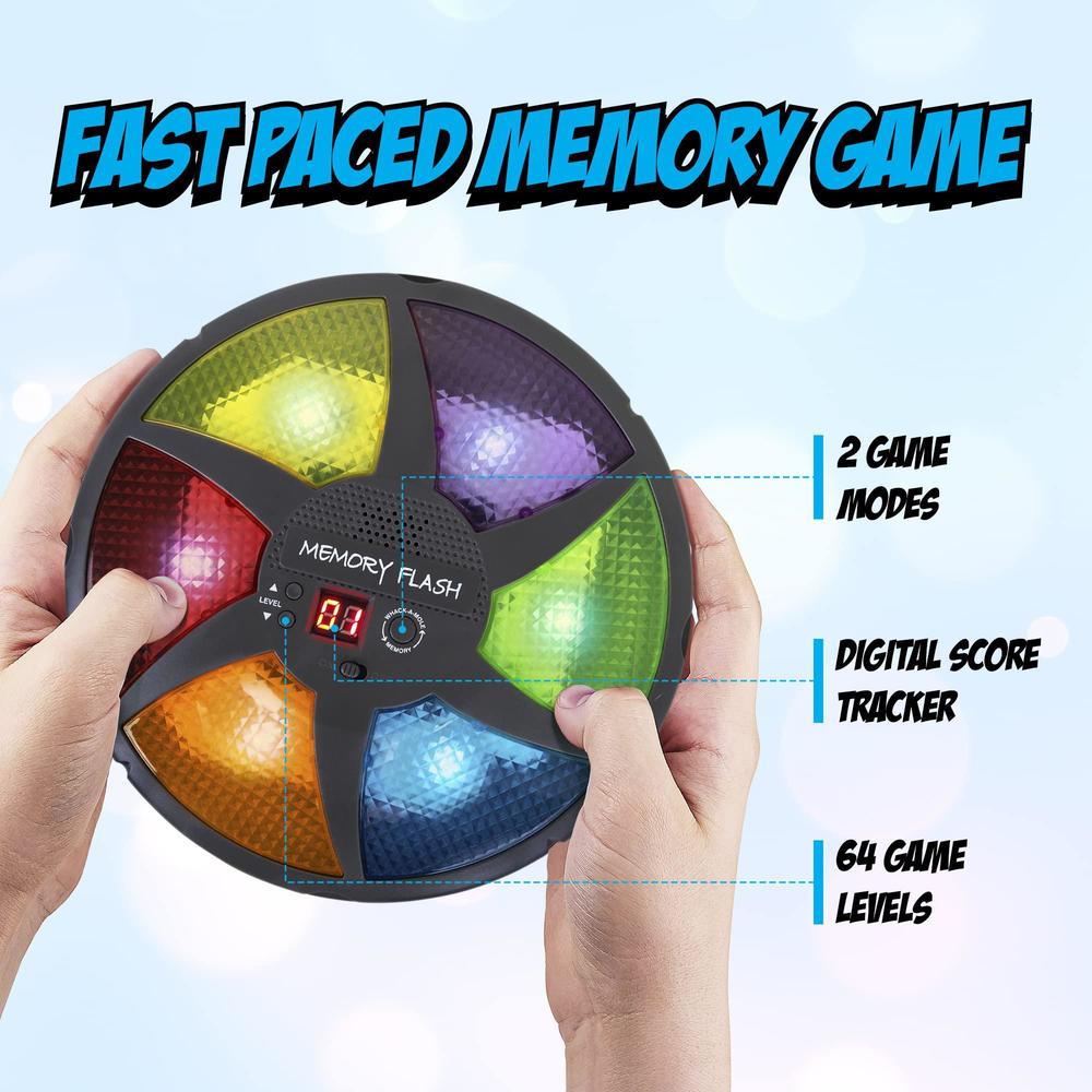 point games handheld memory game, kids electronic games, sequence fun for kids with lights & sounds, brain challenge for boys
