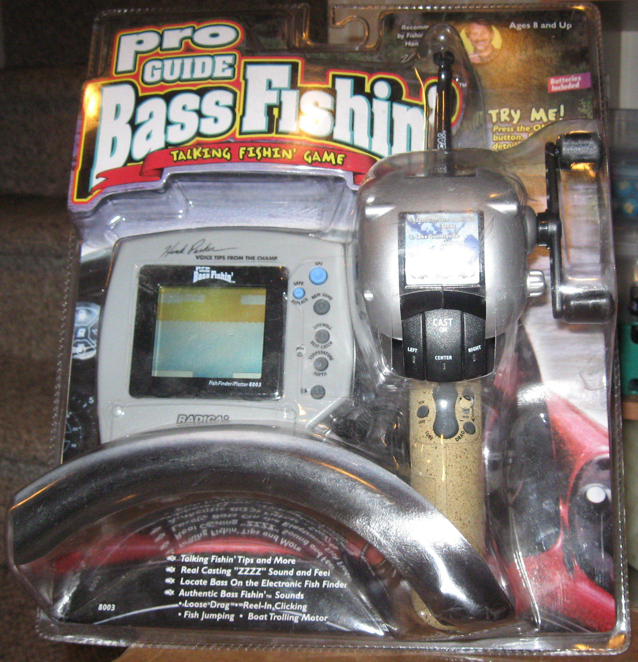 Radica pro guide bass fishin' - electronic handheld talking fishing game (radica)