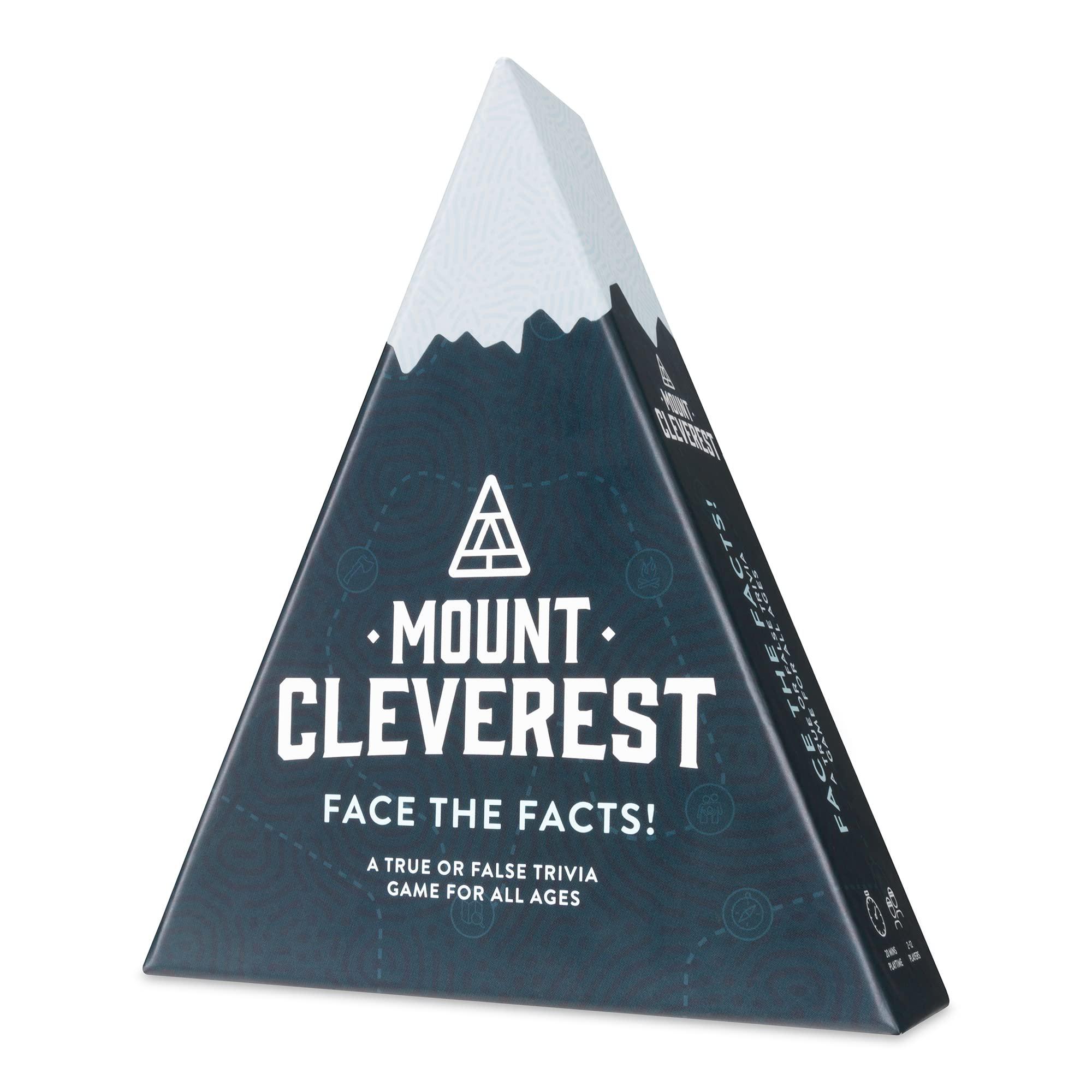 100 PICS mount cleverest - original edition | true or false trivia game | fun family card game for adults & kids | party games for kid