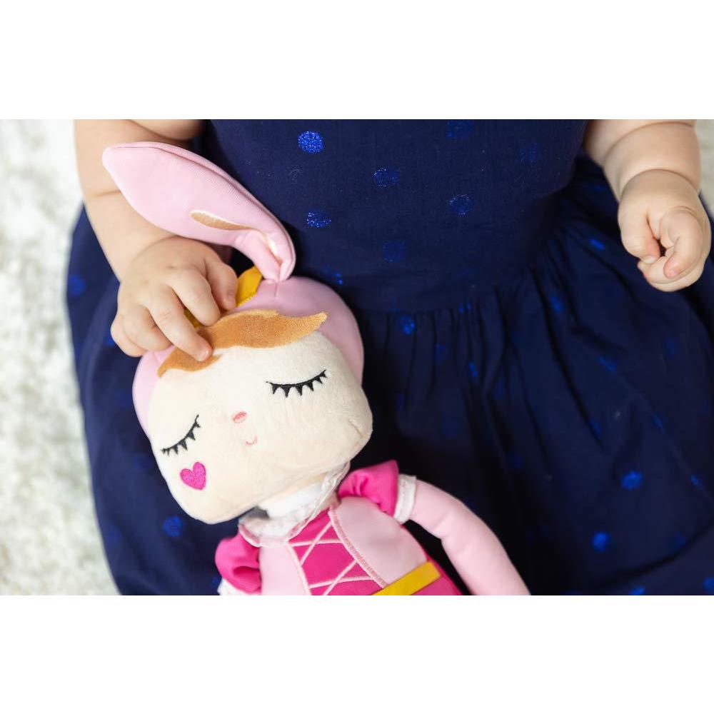 Primo Passi metoo princess doll angela super soft plush stuffed bunny 13" - exclusive - by primo passi (pink)
