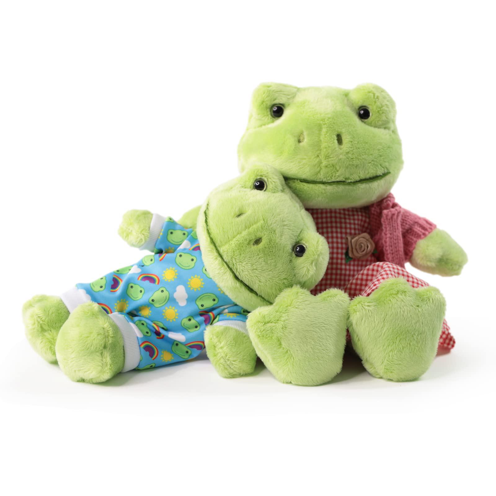 ARELUX 18in Soft Frog Anime Plush Pillow - Cute Frog Stuffed Animal Kawaii Room Decor Gift For Kids