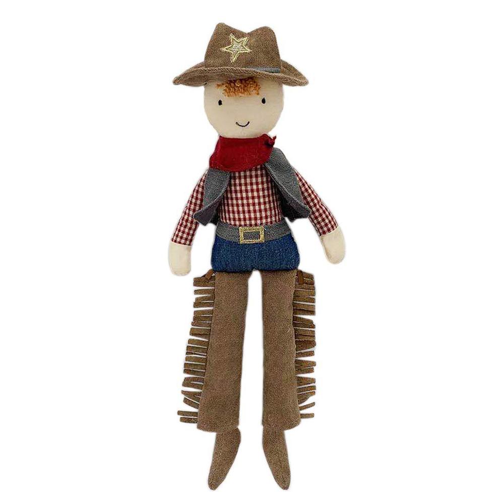 mon ami cooper the cowboy doll, soft & elegant plush doll, well built stuffed doll for child or toddler, unisex | use as toy 