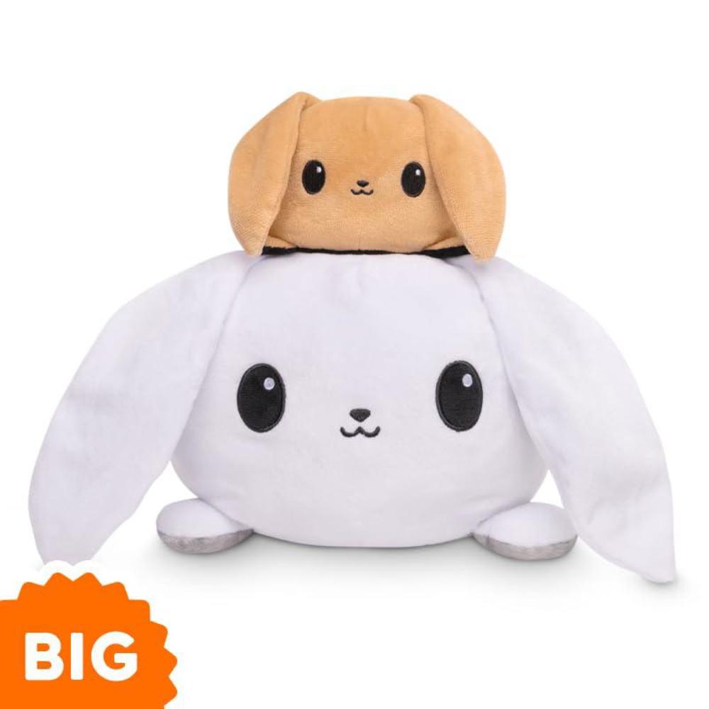 teeturtle - original reversible big bunny plushie - white + gray ...