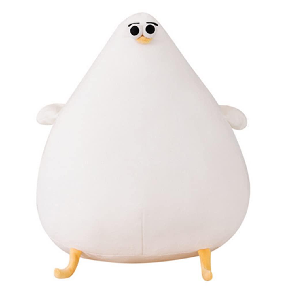 oukeyi funny plush seagull pillow, simulation cute fat chicken doll toys, soft stuffed cushionschicken plush pillow floor mat
