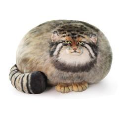 sew butiful cat plush body pillow, pallas cat plush pillow, cute steppe cat stuffed animals soft plushies, kitten plush throw pillow doll