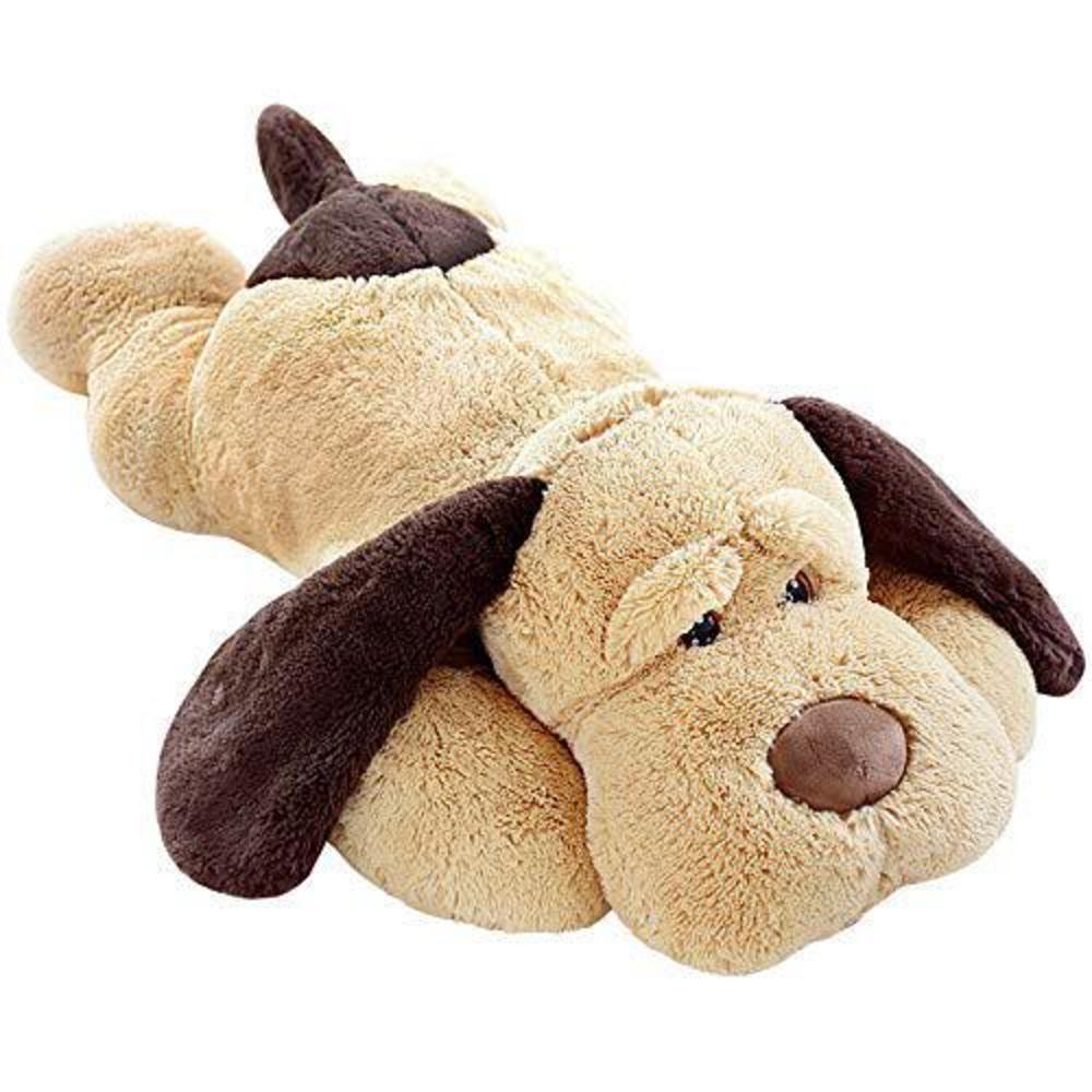 morismos puppy dog stuffed animal soft plush dog pillow big plush toy for girls kids (small-31 inch)