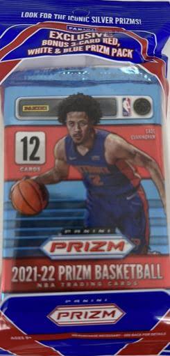 Panini 2021/22 panini prizm nba basketball factory sealed cello pack - 15 cards per pack