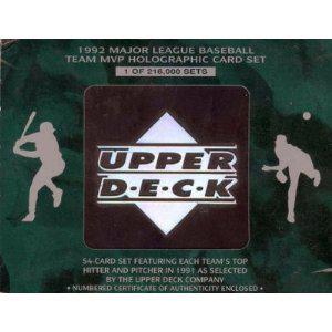 Upper Deck 1992 upper deck mlb limited edition team mvp holographic card set