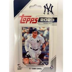 Topps 2023 topps mlb baseball new york yankees complete factory team set - 17 trading cards