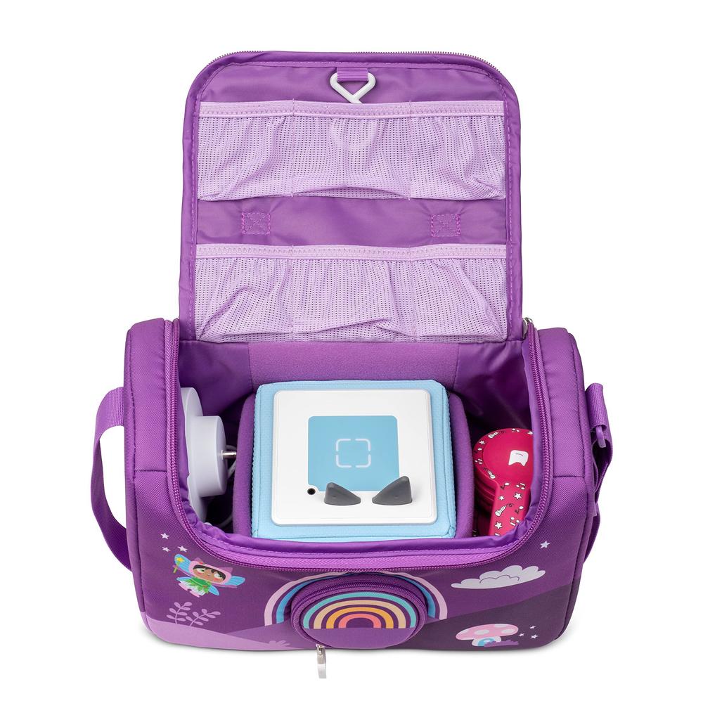 tonies listen & play bag - secure protection for your toniebox, headphones, charging station, and 6 characters - over the rai
