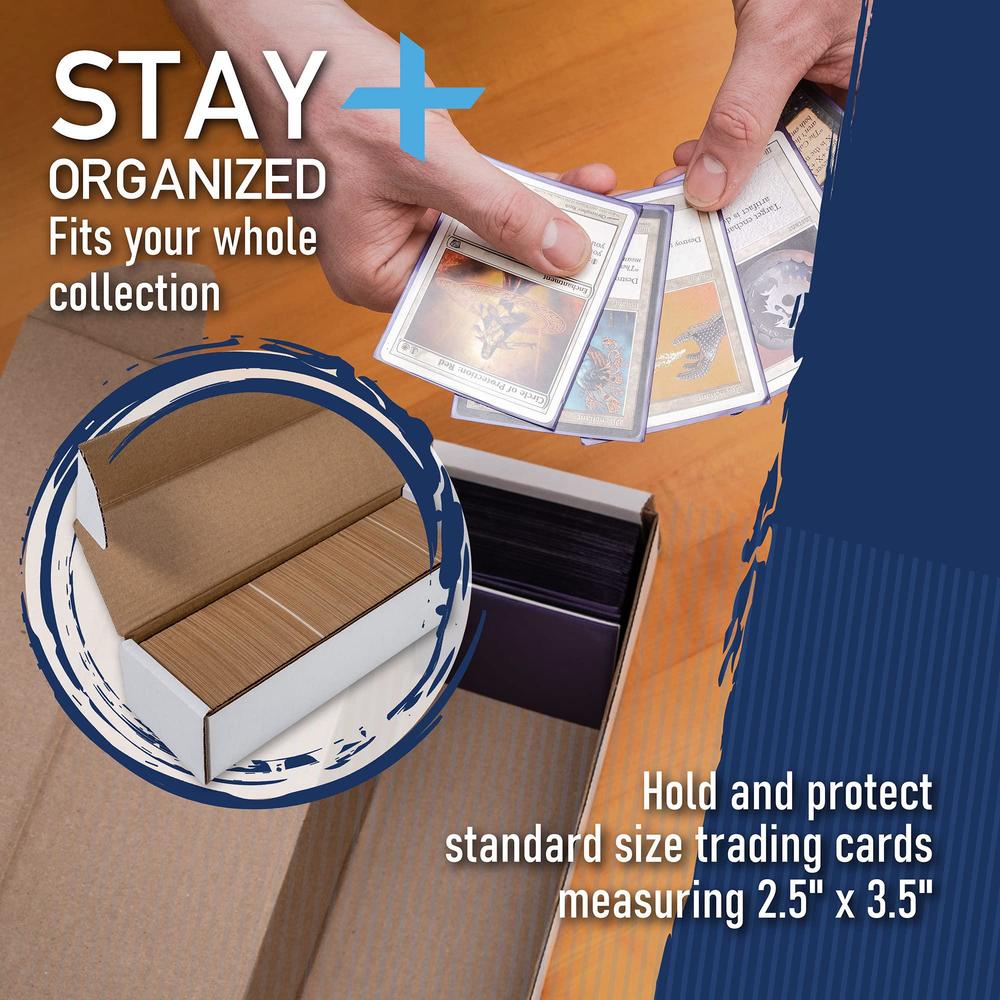 invested alliance trading card storage box | baseball card storage box holds 675 cards/box. sports card storage boxes. card b