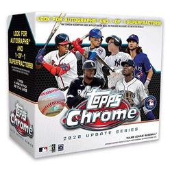 topps mlb chrome updates baseball trading card mega box
