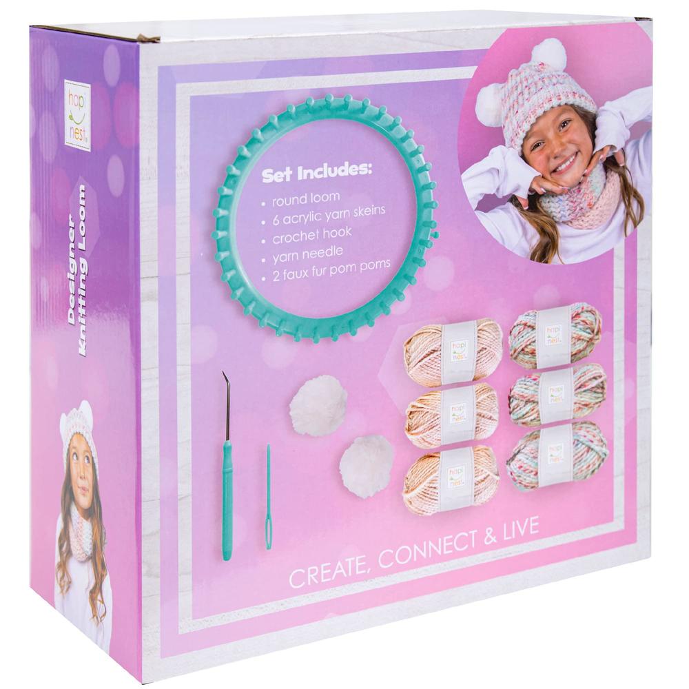 hapinest learn to knit hat and scarf knitting loom kit for beginners crafts for girls kids ages 8 9 10 11 12 years and up