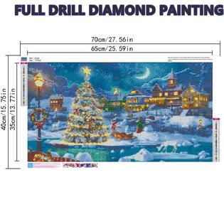 5D Diamond Painting Four Abstract Christmas Ornaments Kit