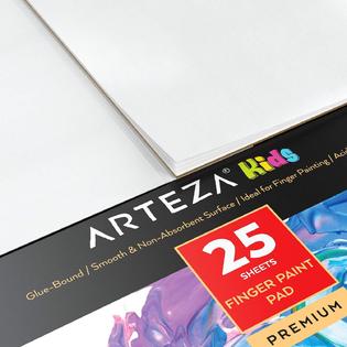 Arteza arteza 12x16 inches finger paint paper pad, pack of 2, 50