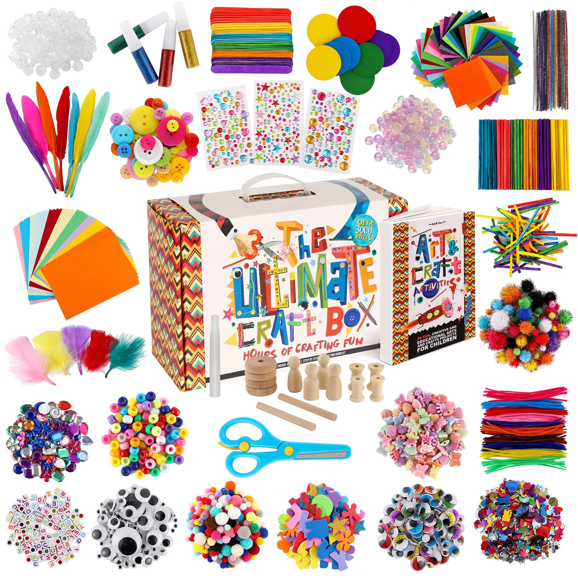 A&R CO. 3000+ pcs arts and crafts supplies for kids - kids craft
