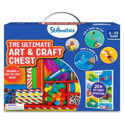 skillmatics ultimate art & craft activity chest, 2000+ pcs art and craft supplies, includes a step-by-step guide, diy activit