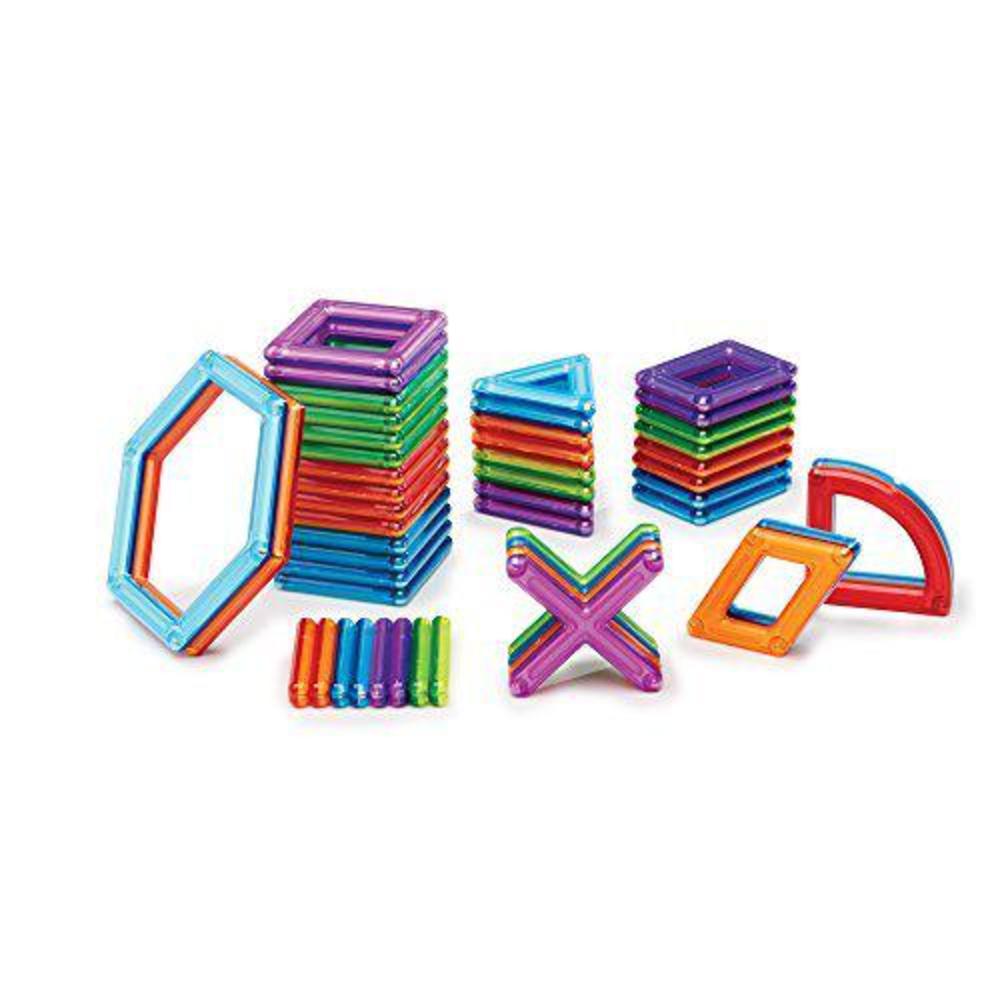 guidecraft powerclix frames magnetic building toys set - 48 piece, stem skills development toy