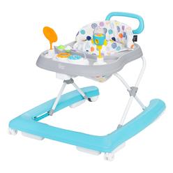 smart steps by baby trend plus 2-in-1 walker with deluxe toys, orbits white