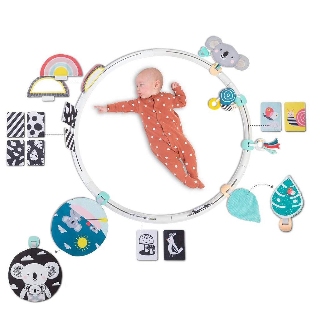 taf toys all around me activity hoop | developmental hoop, prefect for newborns and up, with 24 developmental activities. des