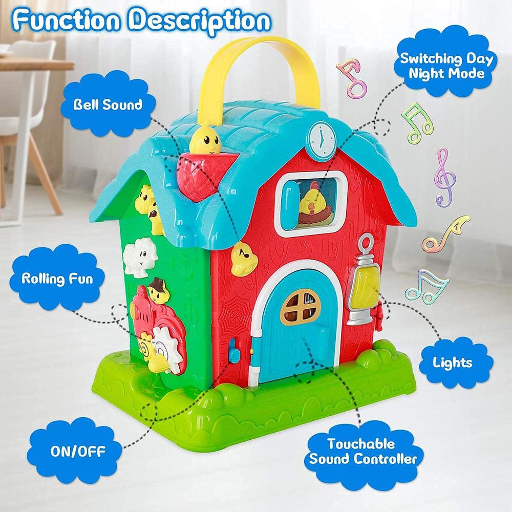 histoye musical barn activity cube learning baby toys for 1 year old developmental toddler early educational baby toys 12-18 