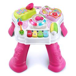 vtech sit-to-stand learn and discover table, pink