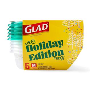 Glad gladware medium entre square food storage containers with lids