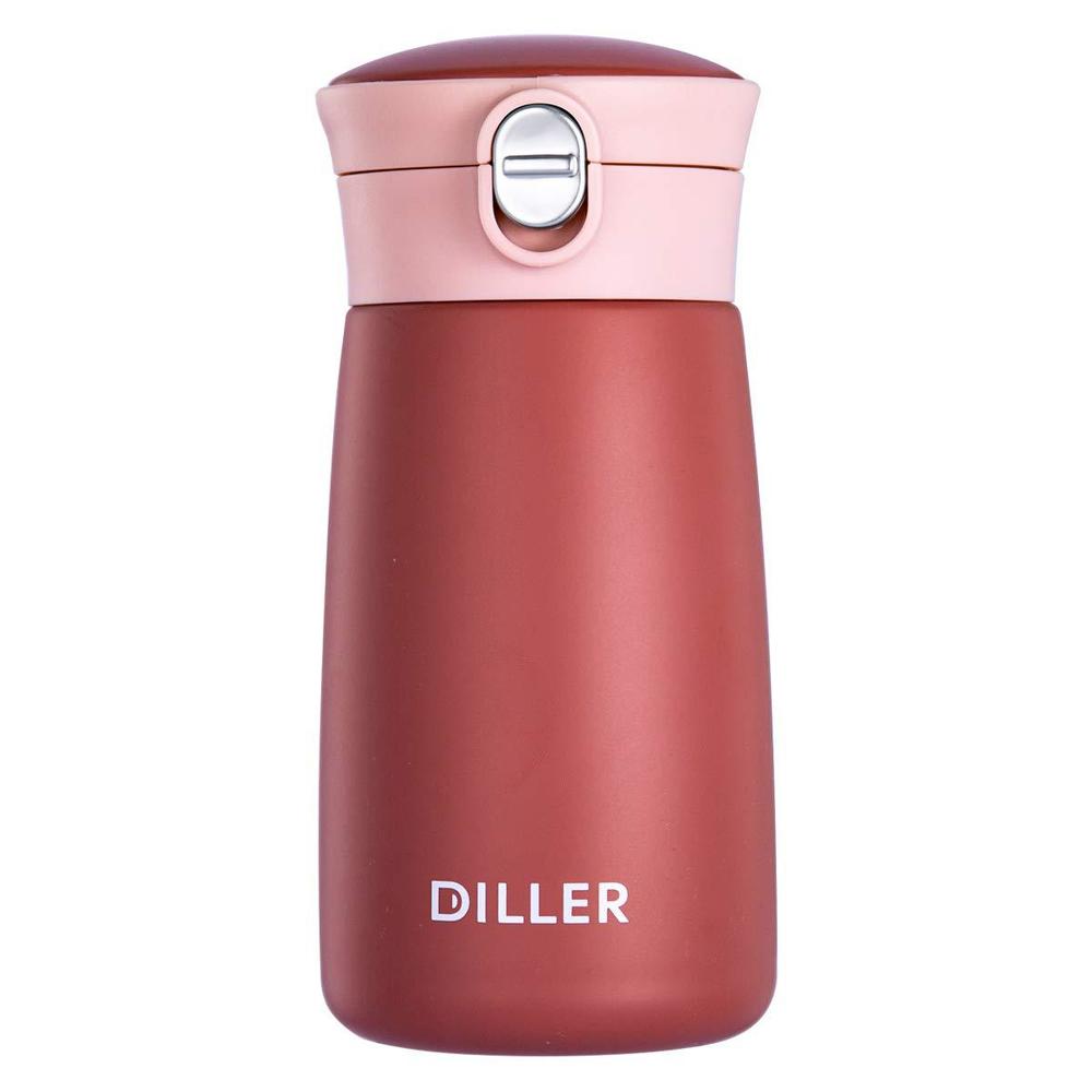 diller thermal water bottle, coffee travel mug 16 or 8 oz kids mini